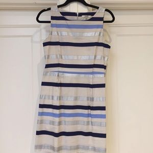 BB Dakota striped linen dress